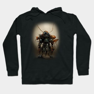 Ancient Rusty Cyborg Cockroach Hoodie